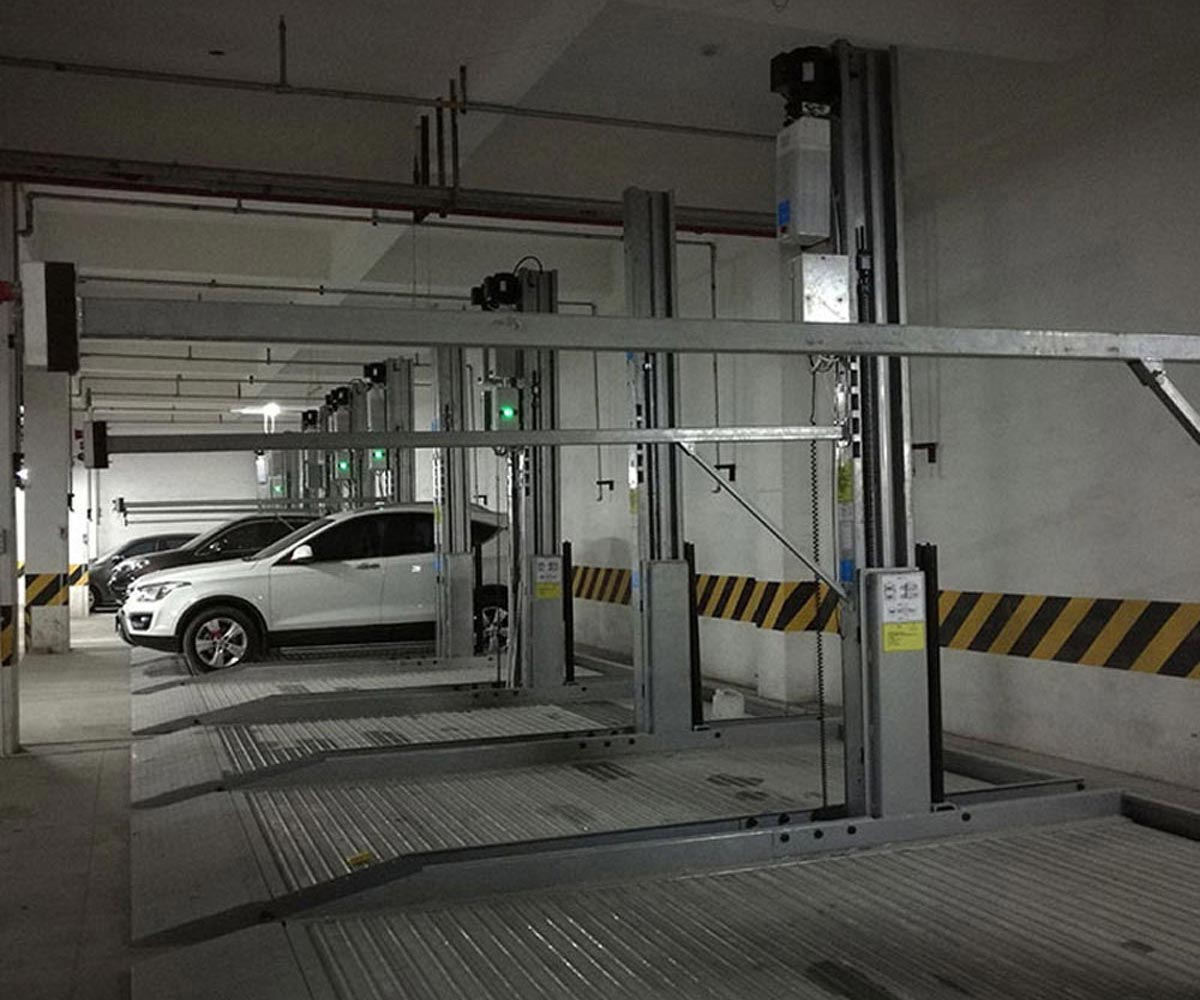 色達兩層升降橫移立體停車短租