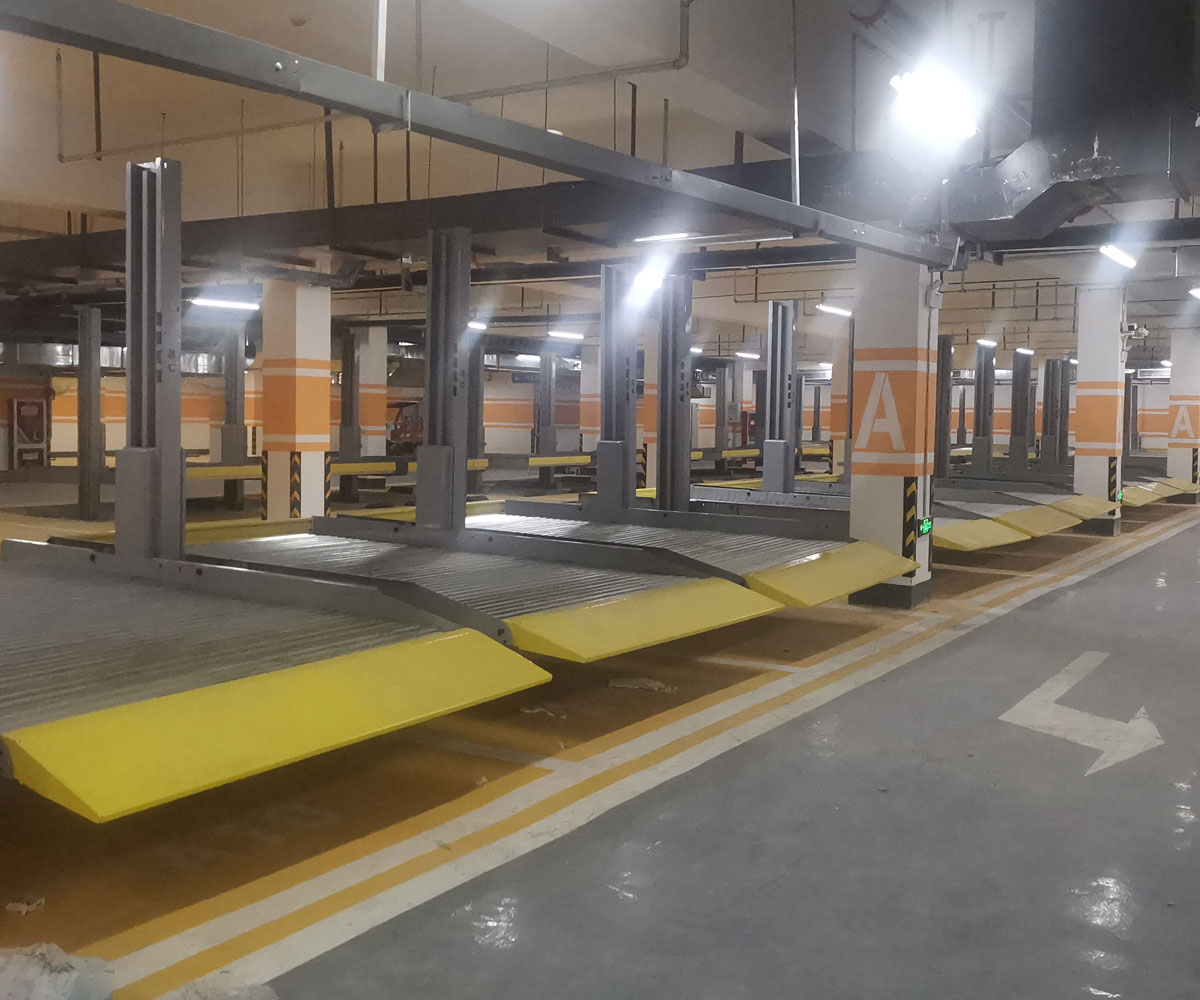 2層簡易升降類機械停車庫安裝
