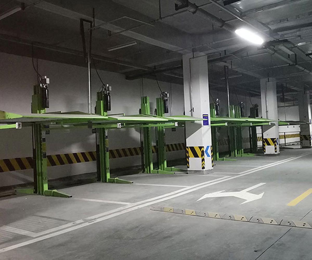 梁平二層升降機械式停車位維保