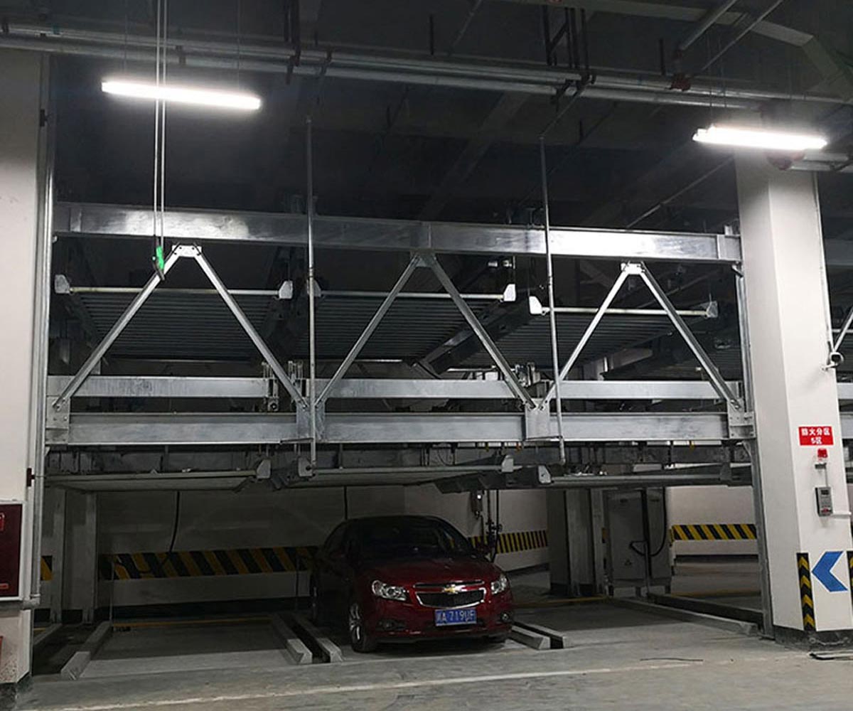 開江2層升降式機械立體車庫改造