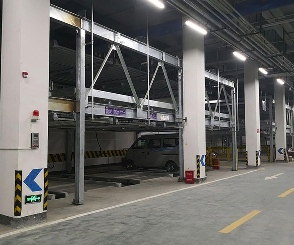 南岸四柱式機械停車安裝