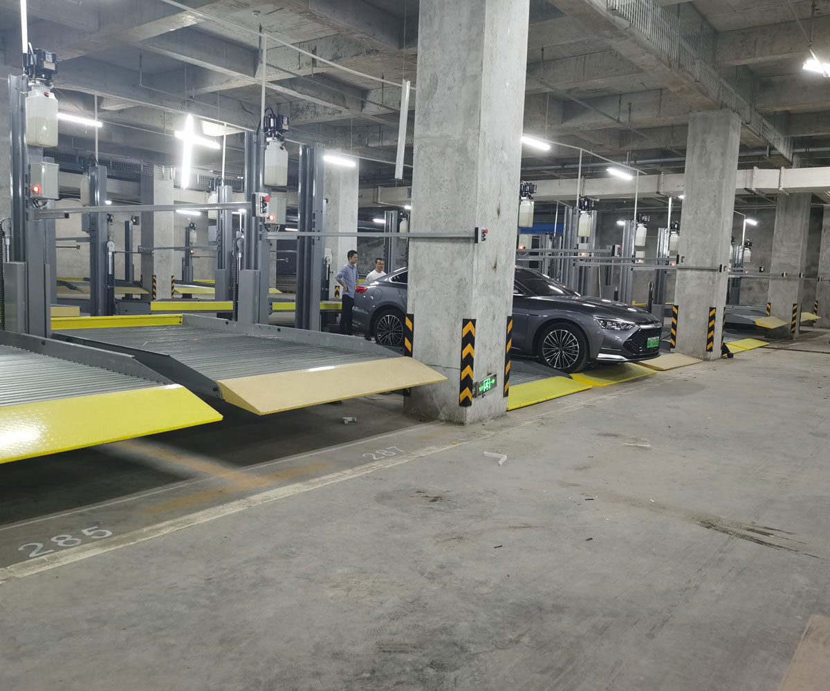 新都2層升降式機械停車設備長租