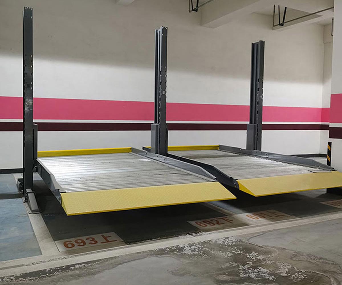 雙層簡易式機械式立體車庫二手