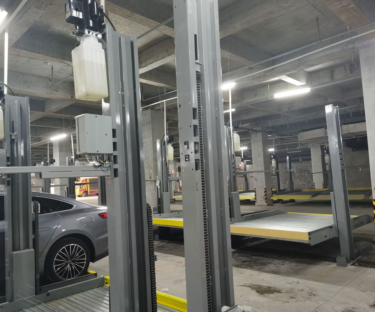 兩柱機械式停車庫過規劃