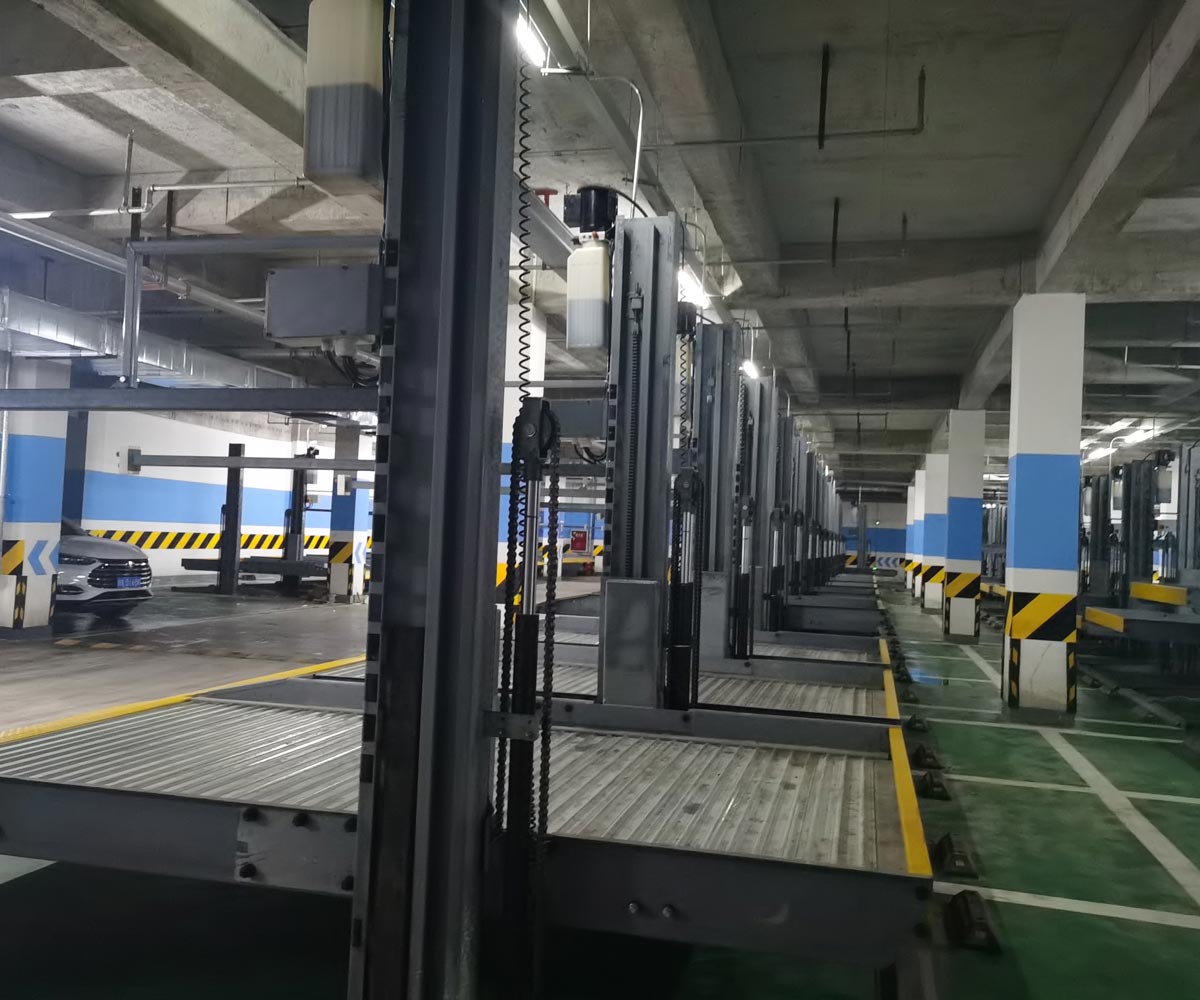 色達兩層升降式機械停車設備
